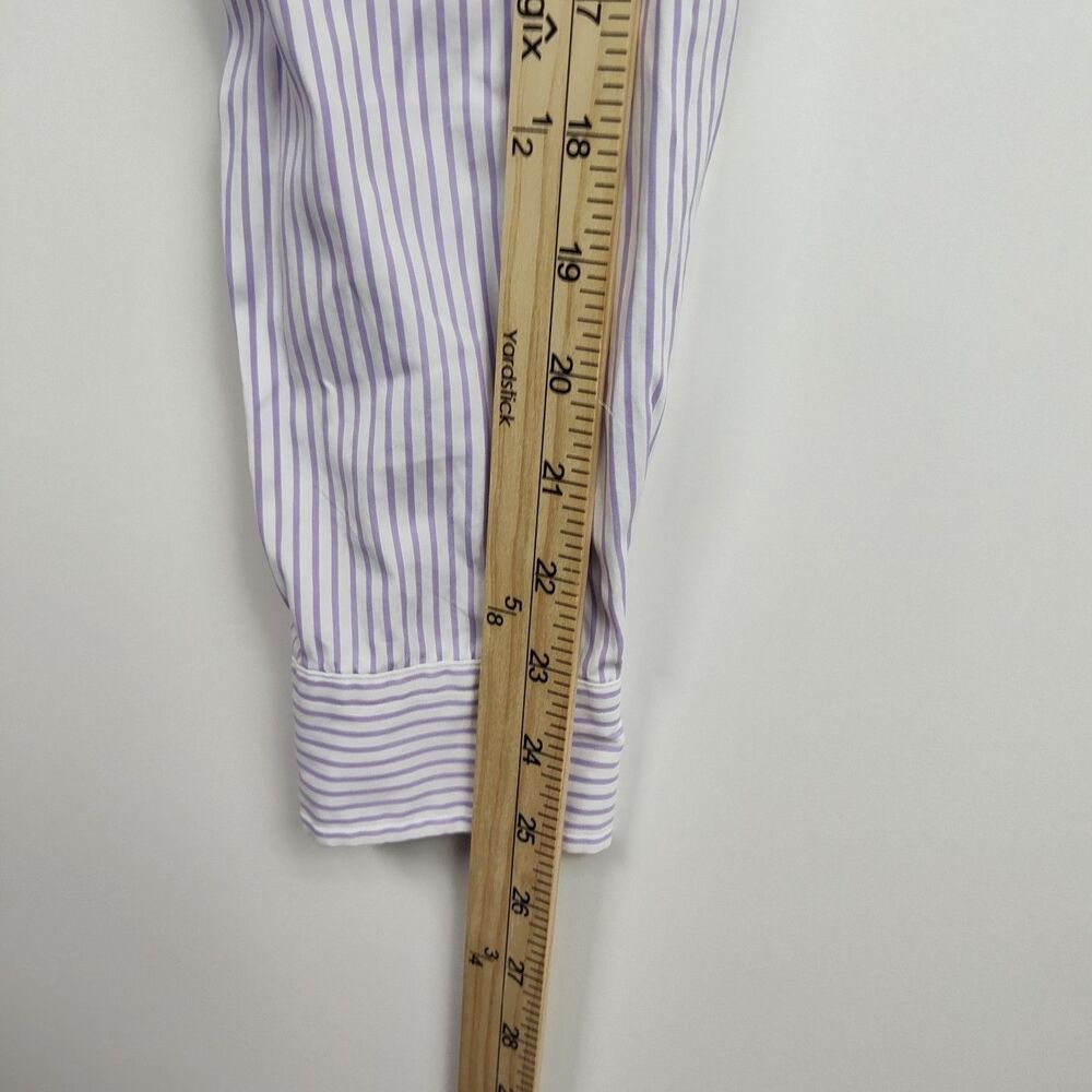 Ralph Lauren men's button-up shirt, 16, 34/35, purple stripe, long sleeves VGC - Picture 5 of 9